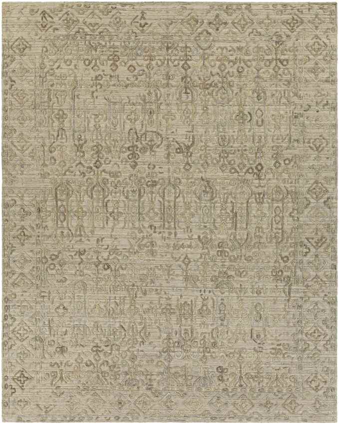 Tregelaar Traditional Olive Area Rug