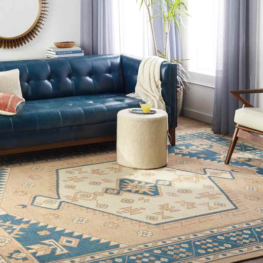 Veen Traditional Burnt Orange Area Rug