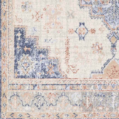 Tadcaster Traditional Bright Blue Area Rug