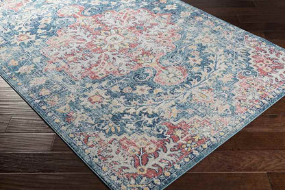 Gimel Traditional Dark Blue Area Rug