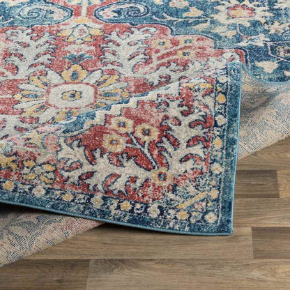 Gimel Traditional Dark Blue Area Rug