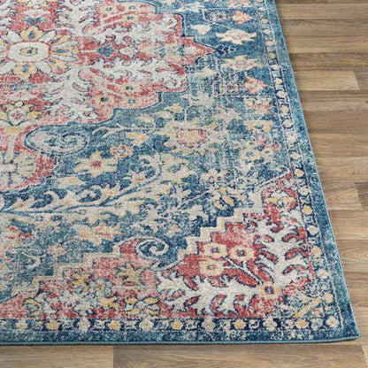 Gimel Traditional Dark Blue Area Rug