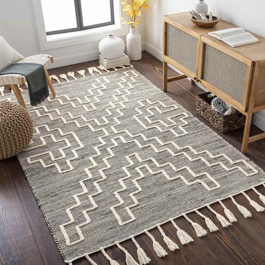 Aroma Park Global Charcoal Area Rug