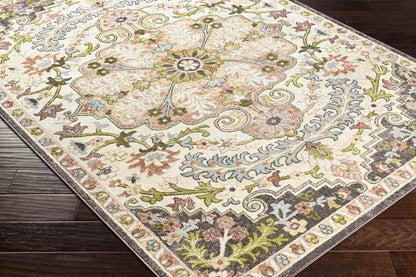 Woud Traditional Cream Area Rug