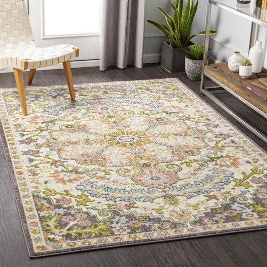Woud Traditional Cream Area Rug