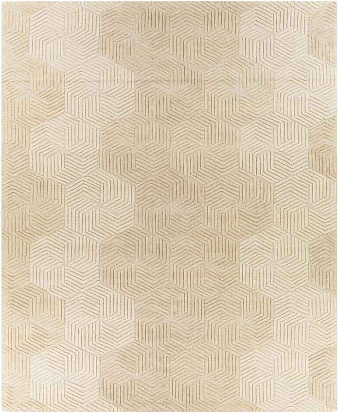 Zaarvlaas Modern Cream Area Rug