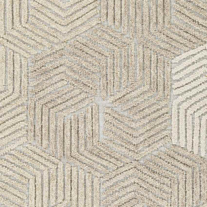 Zaarvlaas Modern Cream Area Rug