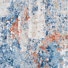 Zittard Modern Blue Area Rug