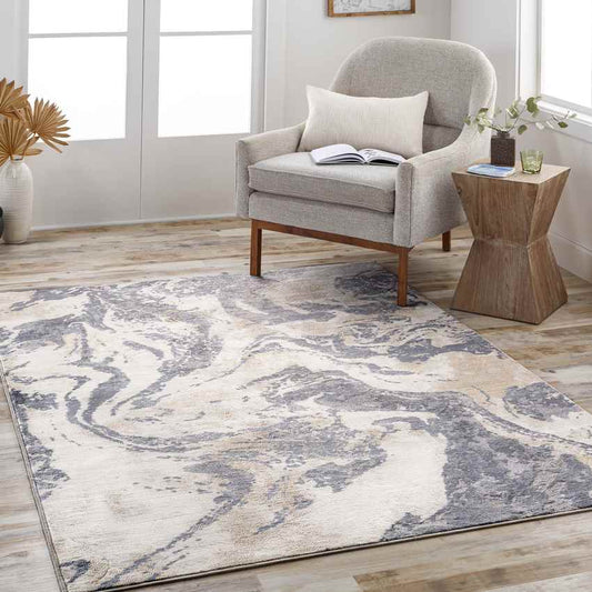 Overeys Modern Cream Area Rug