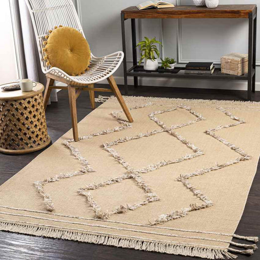 Overheek Global Yellow Area Rug