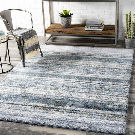 Reuken Modern Dark Blue Area Rug
