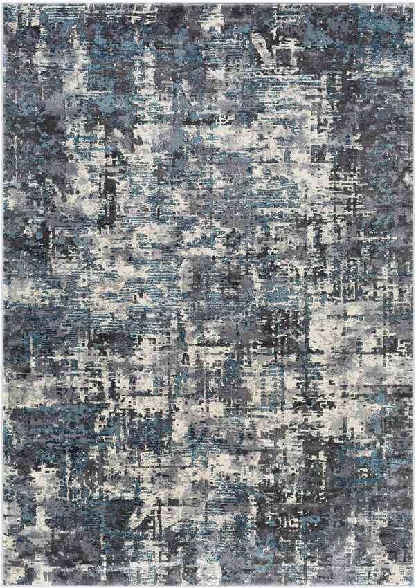 Rimpeld Modern Teal Area Rug