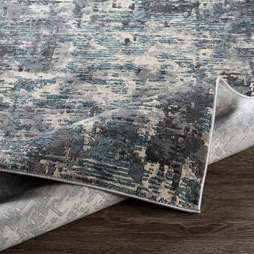 Rimpeld Modern Teal Area Rug
