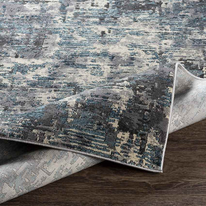 Rimpeld Modern Teal Area Rug