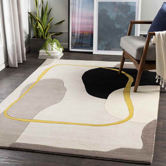 Santfort Modern Cream Area Rug