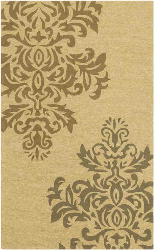 Schilberg Traditional Khaki/Camel Area Rug