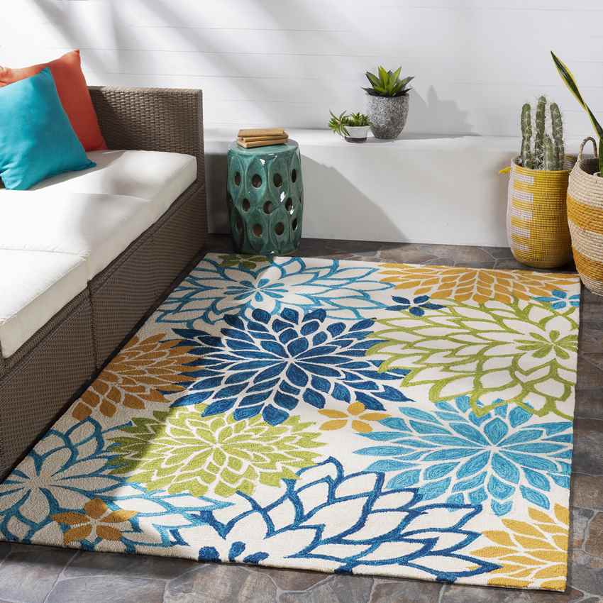Schinnen Modern Blue Area Rug
