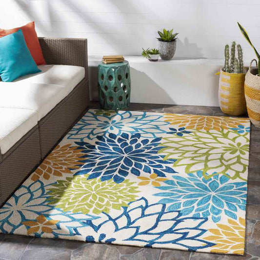 Schinnen Modern Blue Area Rug