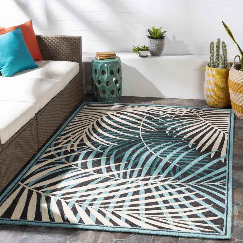 Sibbe Coastal Green Area Rug