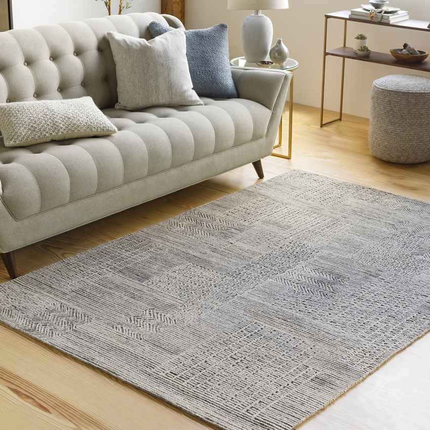 Tienraij Global Grey Area Rug