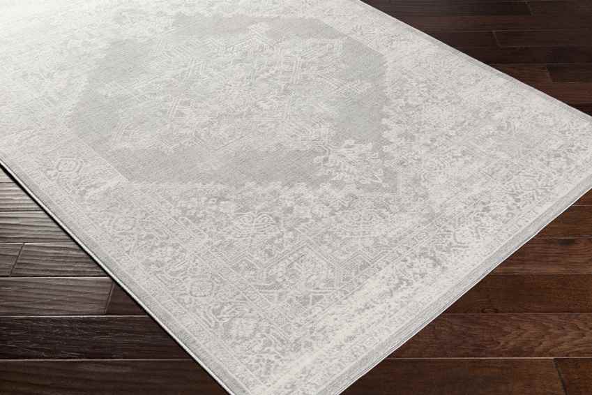 Ulvend Traditional Grey Area Rug