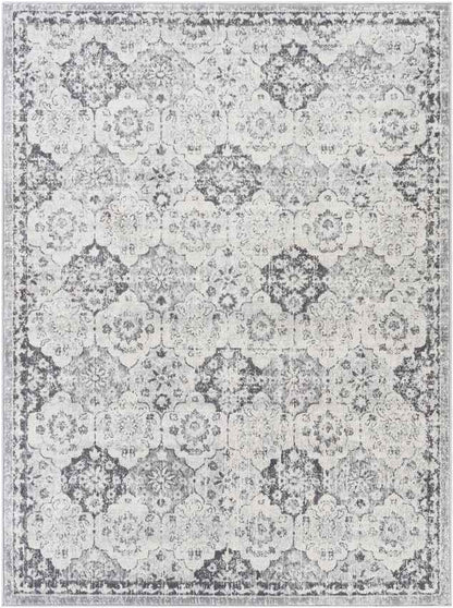 Viel Traditional Grey Area Rug