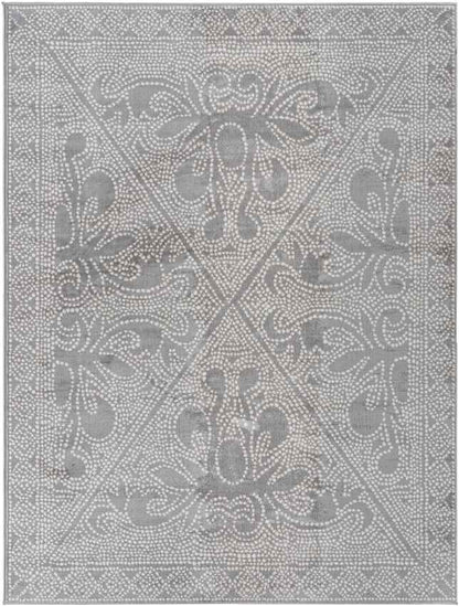 Vosberg Traditional Medium Gray Area Rug
