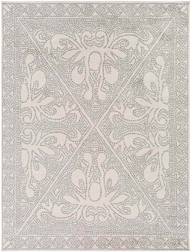 Vosberg Traditional Light Gray Area Rug