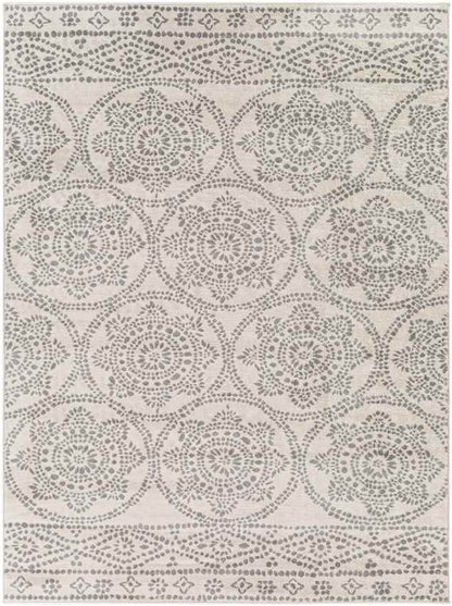 Voulwames Global Light Gray Area Rug