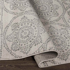 Voulwames Global Light Gray Area Rug