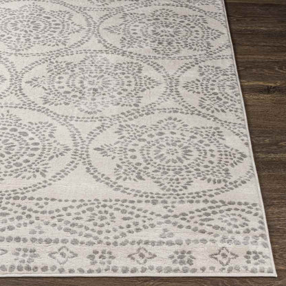 Voulwames Global Light Gray Area Rug