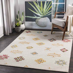 Linn Global Cream Area Rug