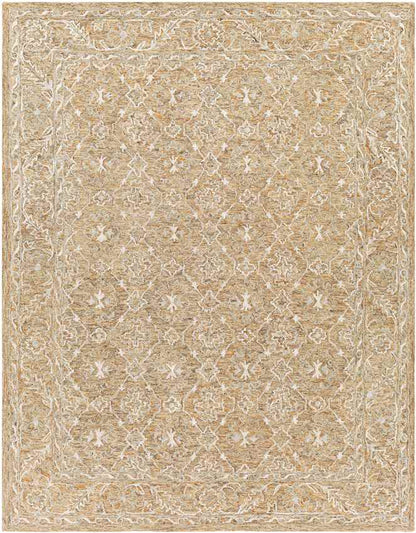 Wieen Traditional Yellow Area Rug