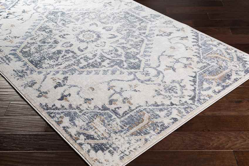 Baflo Traditional Denim Area Rug