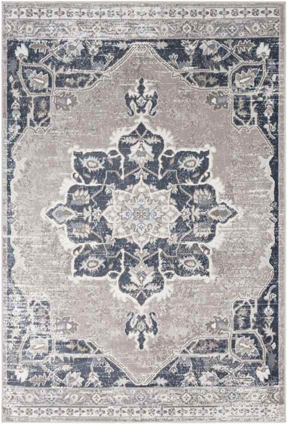 Barnflair Traditional Light Gray Area Rug