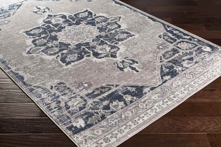 Barnflair Traditional Light Gray Area Rug
