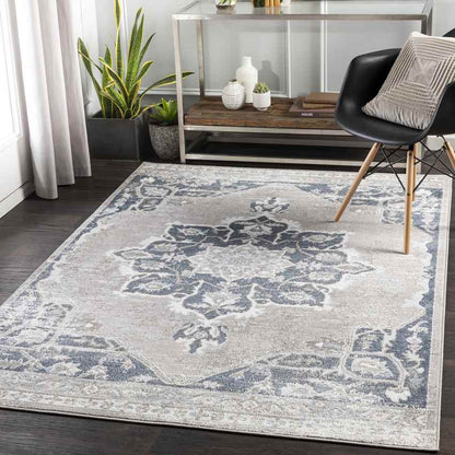 Barnflair Traditional Light Gray Area Rug