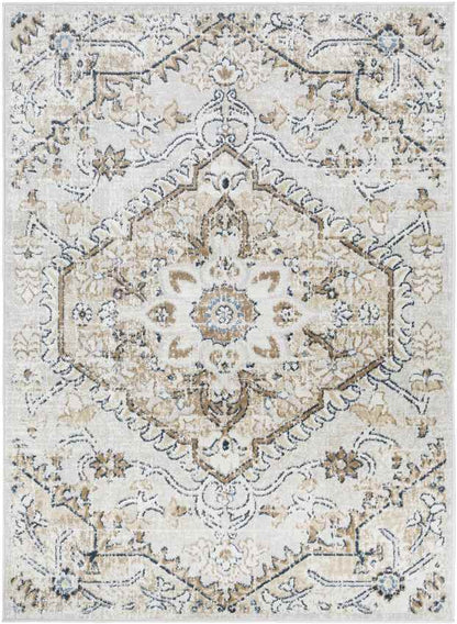 Baflo Traditional Tan Area Rug