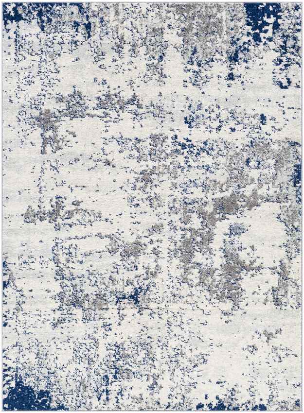 Leah Modern Dark Blue Area Rug