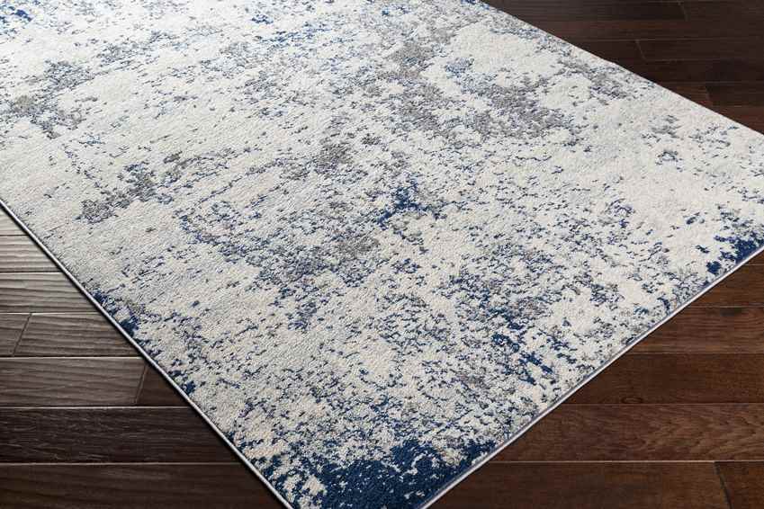 Leah Modern Dark Blue Area Rug
