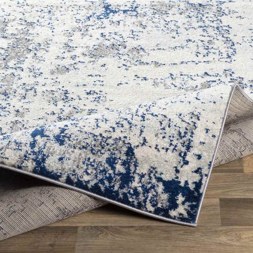 Leah Modern Dark Blue Area Rug