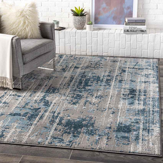 Englum Modern Teal Area Rug