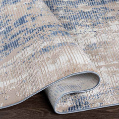 Enzelens Modern Blue Area Rug