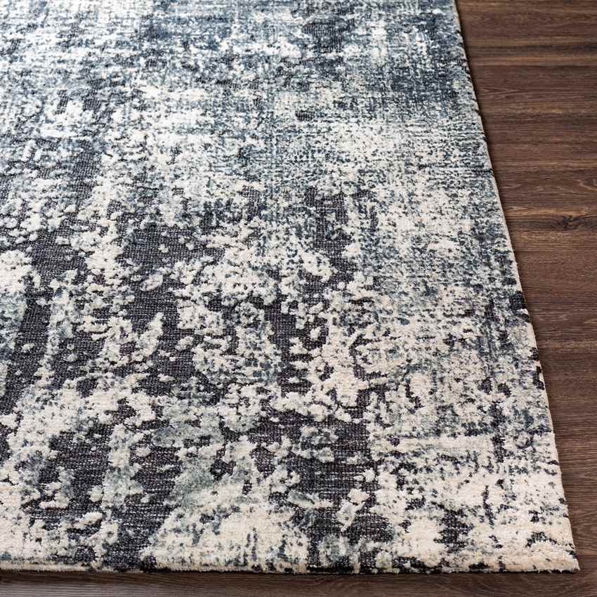 Garnwerd Modern Black Area Rug