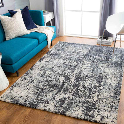 Garnwerd Modern Black Area Rug