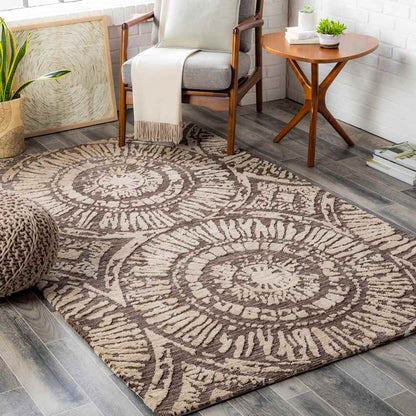 Geefsweer Modern Brown Area Rug