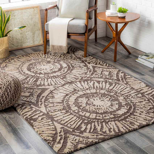 Geefsweer Modern Brown Area Rug