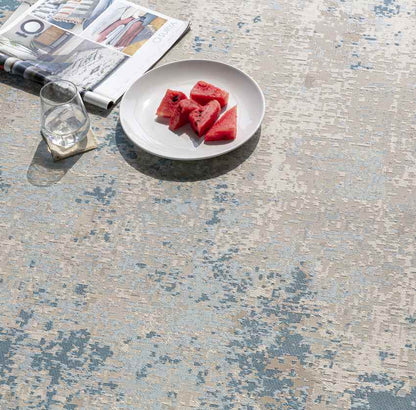 Hellum Modern Blue Area Rug