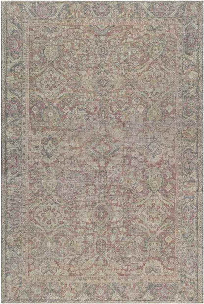 Hoogkerk Traditional Olive Area Rug