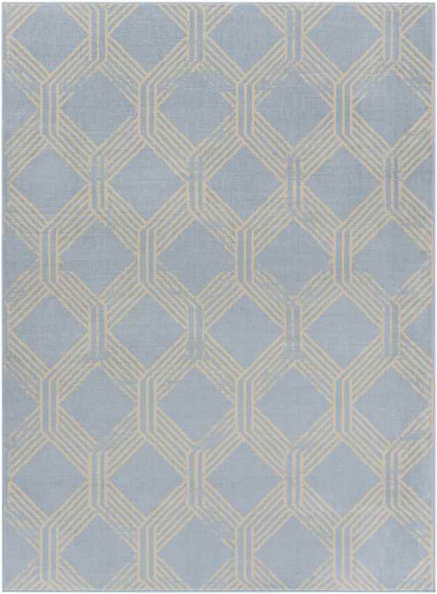 Leegkerk Modern Ice Blue Area Rug